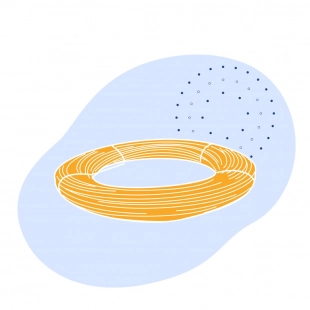 Канат грузовой оцинкованный (С) 19.5 мм 6х19 (11+6+6/6)+1 ЛК-Р ГОСТ 2688-80