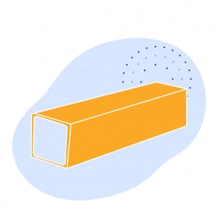 Оцинкованная квадратная труба 140х140х6 мм Ст3сп ГОСТ 8639-82