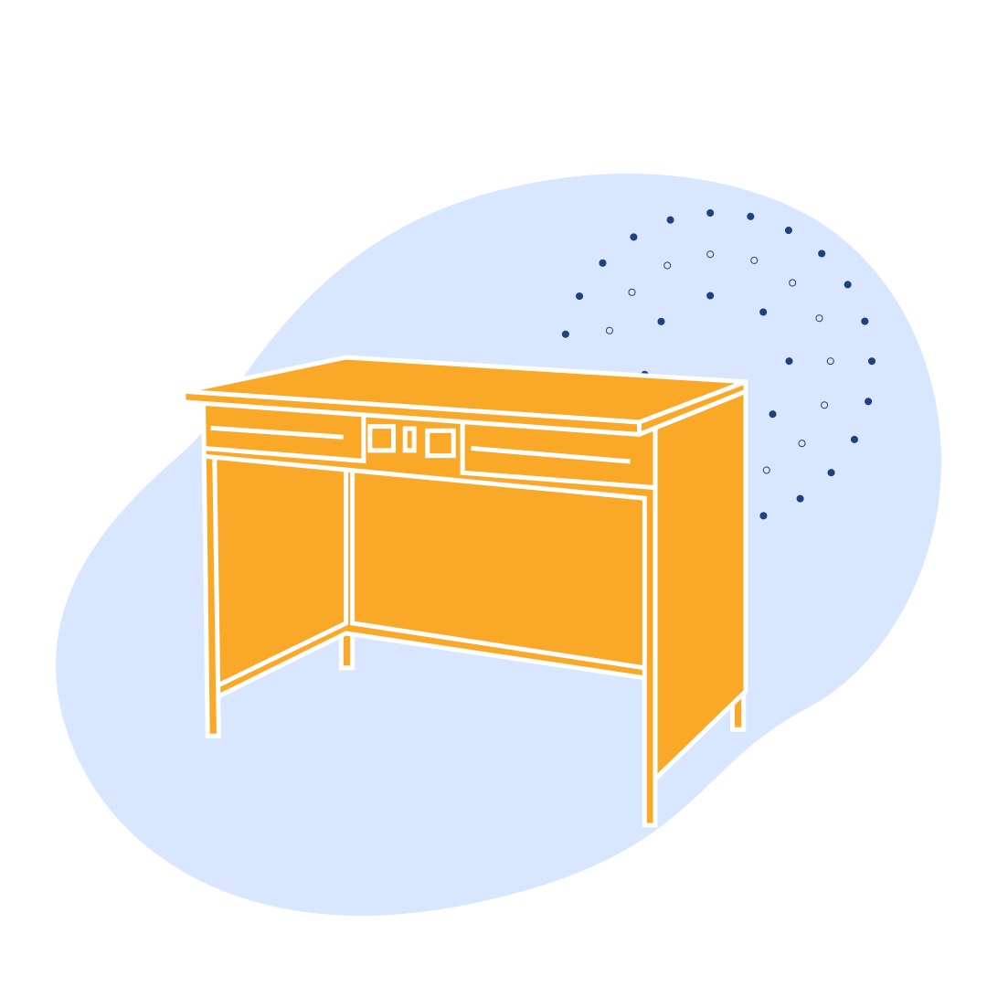 Стол лабораторный электрифицированный Столешница -Ламинат ЛАБ-1200 ЛЛЭ 1200х600х850 мм