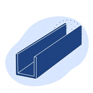 Алюминиевый швеллер 25x29x3x6000 мм В95 ГОСТ 8617-2018