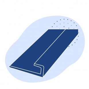 L-образный профиль стальной 40х25х3 мм ст10 ГОСТ 8510-86