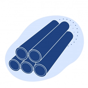 Труба нержавеющая хромированная 180х8.5 мм 08Х20Н14С2 ГОСТ 9941-81