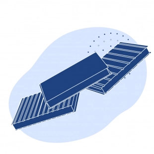 Стеновая сэндвич-панель пенополиуретан 240х1210(1190) мм