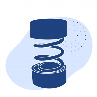 Виброизолятор 1 Кн 1.6 кН 100 кН/м